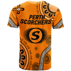 Perth Scorchers Aboriginal Art Cricket 2022 T-Shirt - LT12