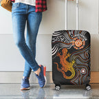 aboriginal-luggage-cover-lizard-sunshine