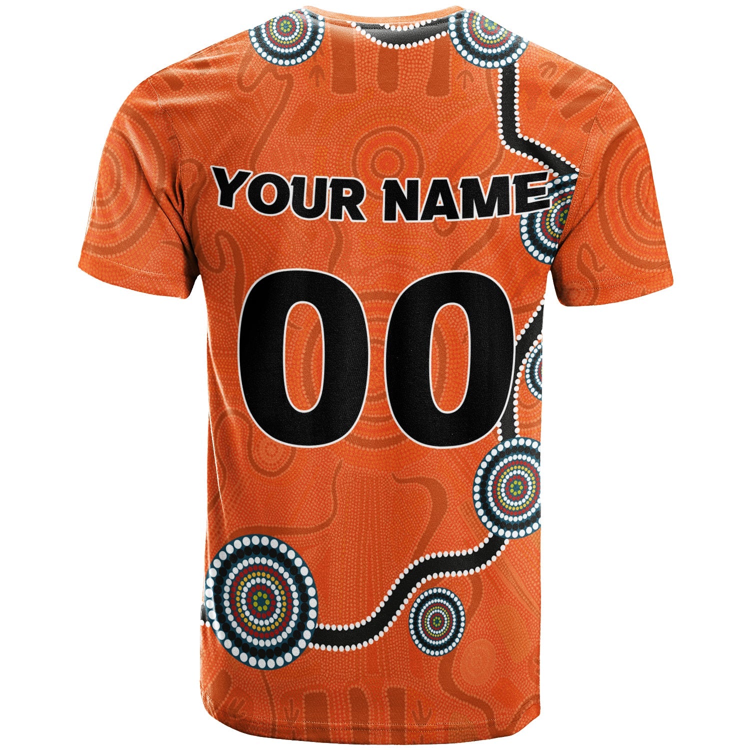 custom-personalised-brisbane-roar-t-shirt-indigenous-dot-painting-art
