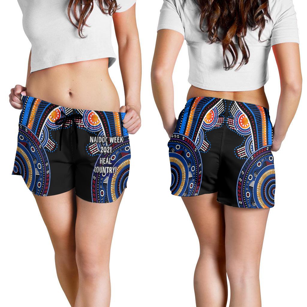 Australia Naidoc Week 2021 Women's Shorts, Heal Country - Vibe Hoodie