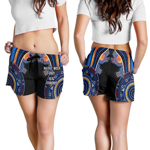 Australia Naidoc Week 2021 Women's Shorts, Heal Country - Vibe Hoodie