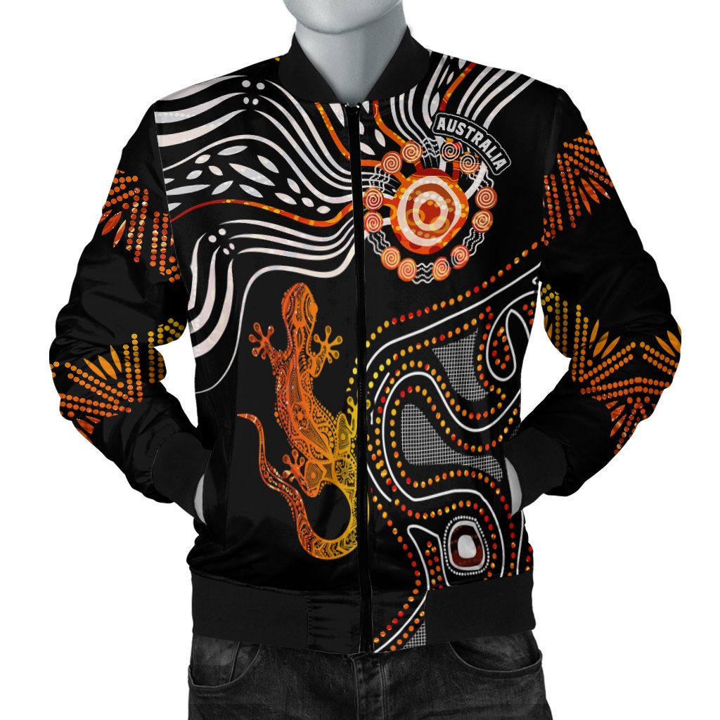 aboriginal-womens-bomber-jacket-lizard-sunshine