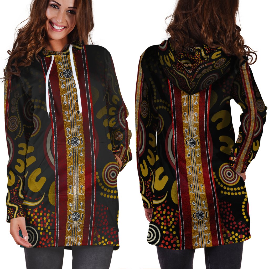 hoddie-dress-aboriginal-dot-panting-art-stripe-lines