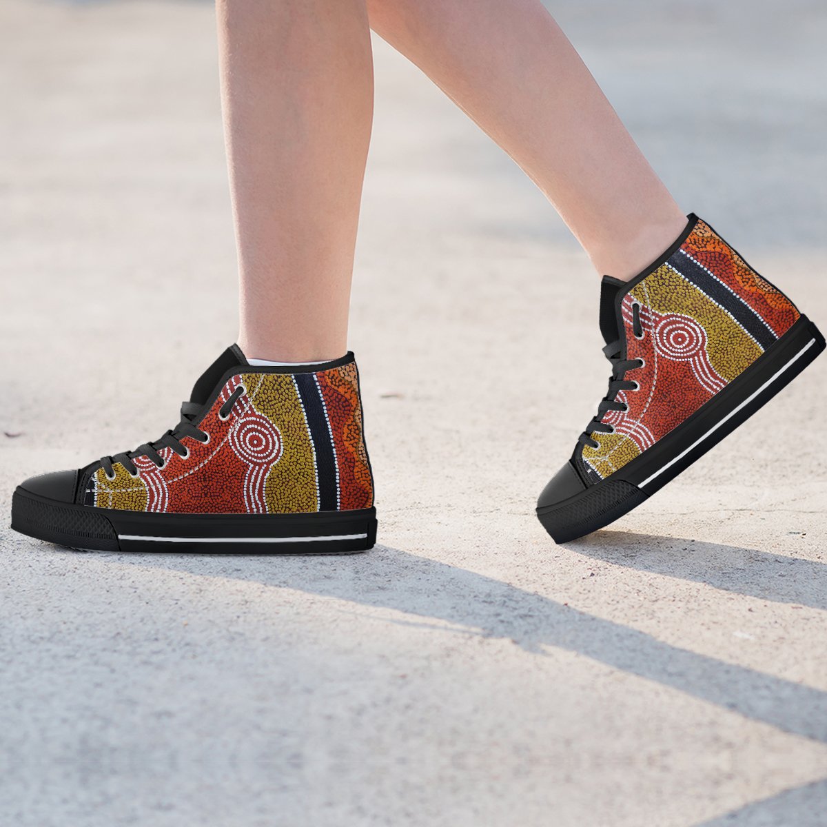 high-top-aboriginal-dot-style