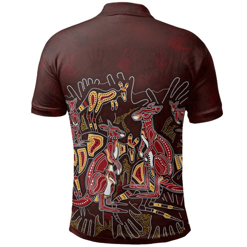kidaboriginal-polo-shirts-kangaroo-family-with-hand-art