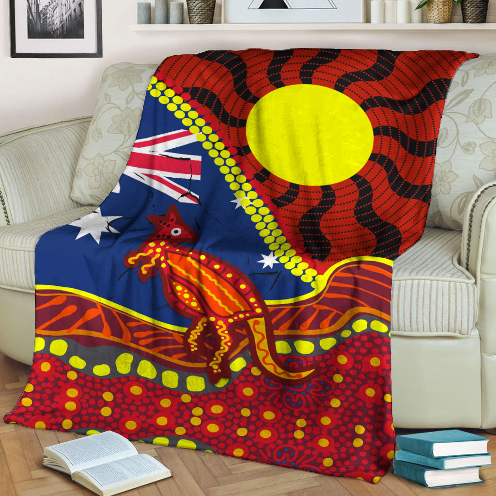 australia-day-indigenous-art-blanket