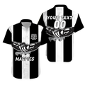 (Custom Personalised) Magpies Busselton Football 2022 Hawaiian Shirt 