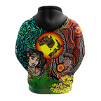 Australia Aboriginal Kangaroo Combine New Zealand Maori Kiwi Bird Hoodie - LT2