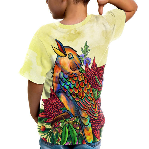 kid-t-shirt-australia-kookaburra-with-waratah