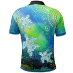 custom-text-aboriginal-polo-shirt-indigenous-turtle-ocean-dot-painting-art