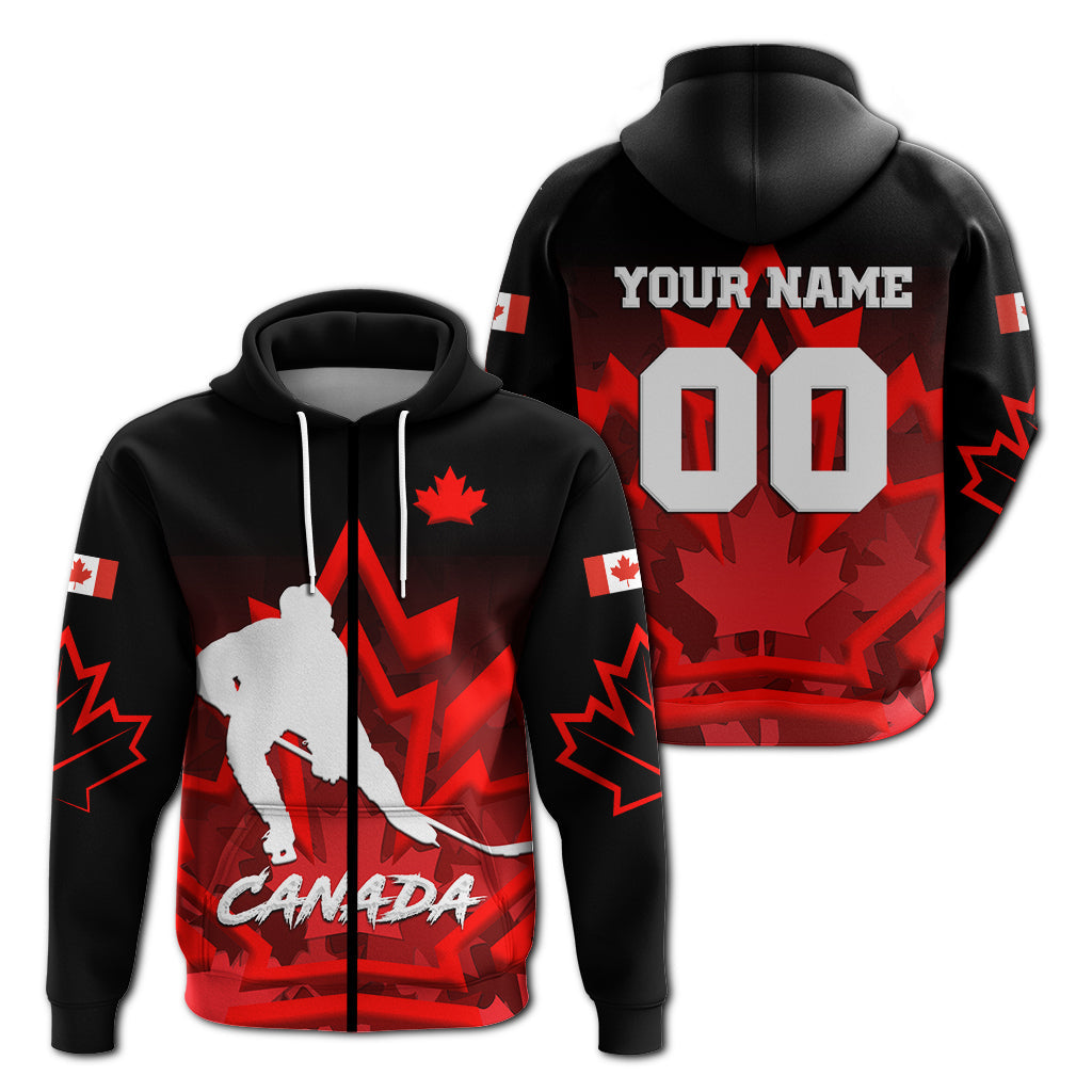 custom-personalised-canada-hockey-with-maple-leaf-zip-hoodie