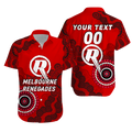(Custom Personalised) Melbourne Renegades Aboriginal Art Cricket 2022 Hawaiian Shirt - LT12