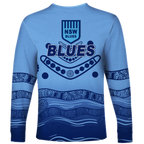 New South Wales Blues Aboriginal  Indigenous Long Sleeve Shirt - LT12