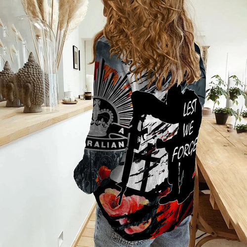 Anzac Day The Spirit of Anzac Women Casual Shirt - LT12