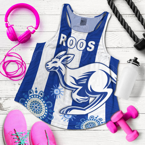 roos-football-women-racerback-tank-simple-indigenous