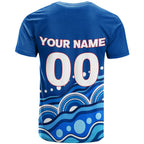 custom-personalised-newcastle-jets-t-shirt-indigenous-dot-painting-art