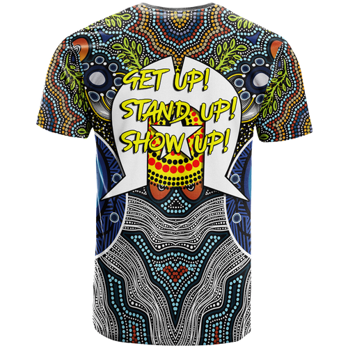 custom-personalised-naidoc-week-2022-get-up-stand-up-show-up-aboriginal-dot-art-t-shirt