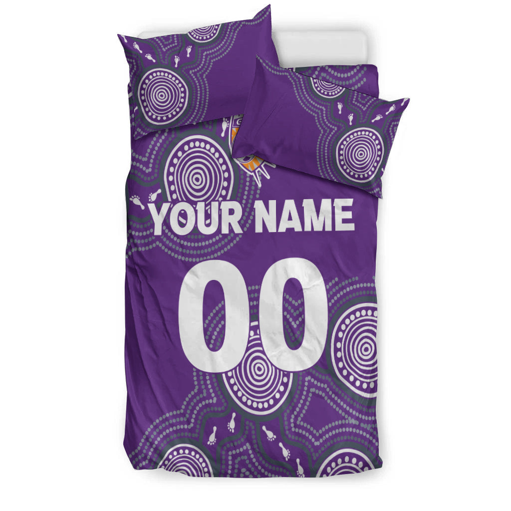 custom-personalised-perth-glory-bedding-set-indigenous-dot-painting-art