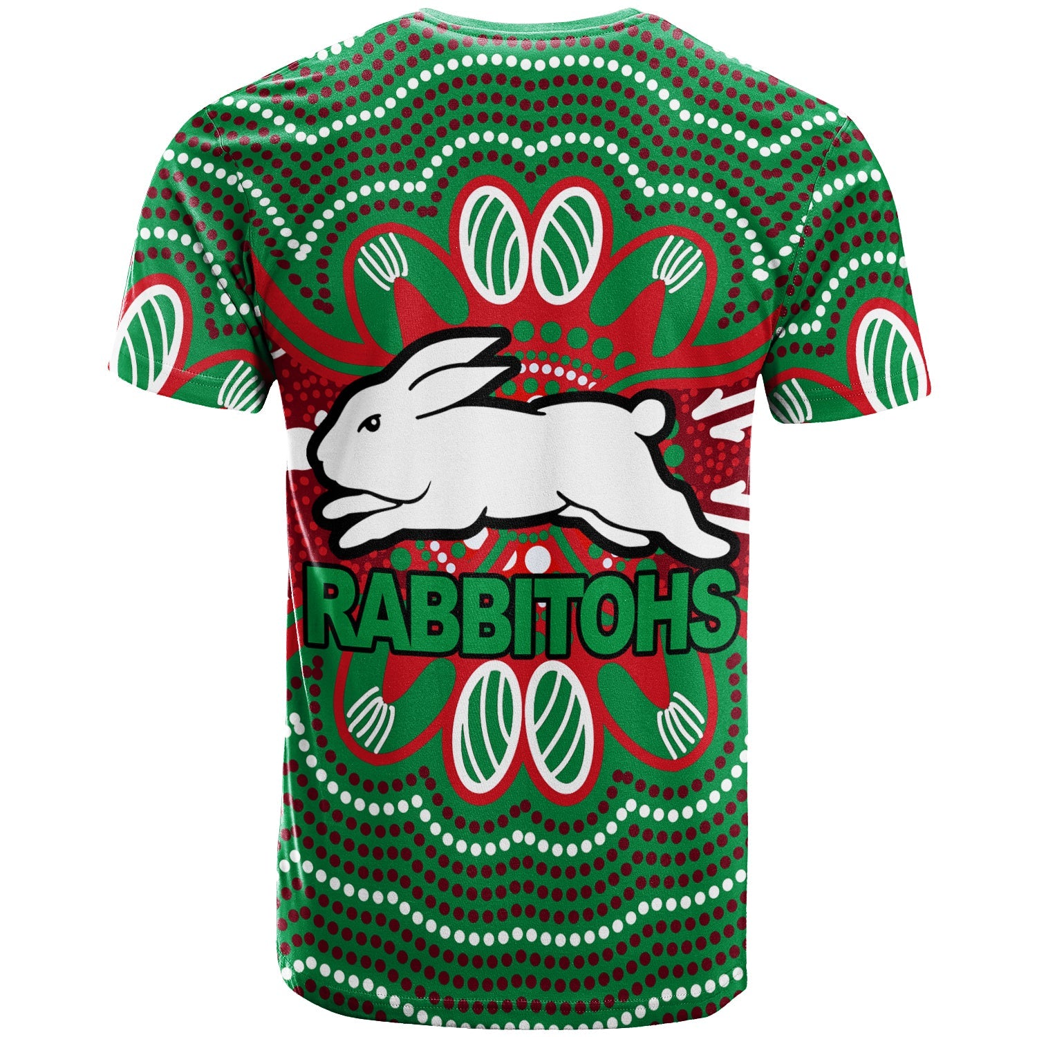 rabbitohs-t-shirt-aboriginal-dot-painting