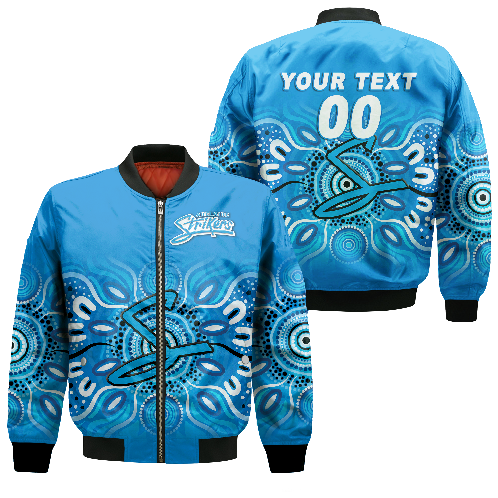 (Custom Personalised) Adelaide Strikers Aboriginal Cricket 2022 Bomber Jacket