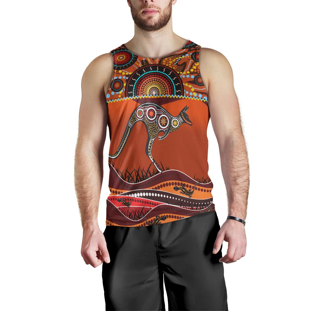 aboriginal-mens-tank-top-kangaroo-with-dot-painting