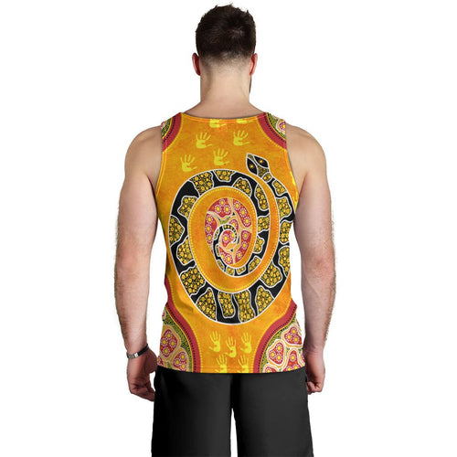 men-tank-top-aboriginal-unique-style-snake-orange-color-2021