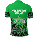 Melbourne Stars Aboriginal Art Cricket 2022 Polo Shirt - LT12