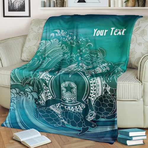 customaboriginal-premium-blanket-torres-strait-islands-in-wave