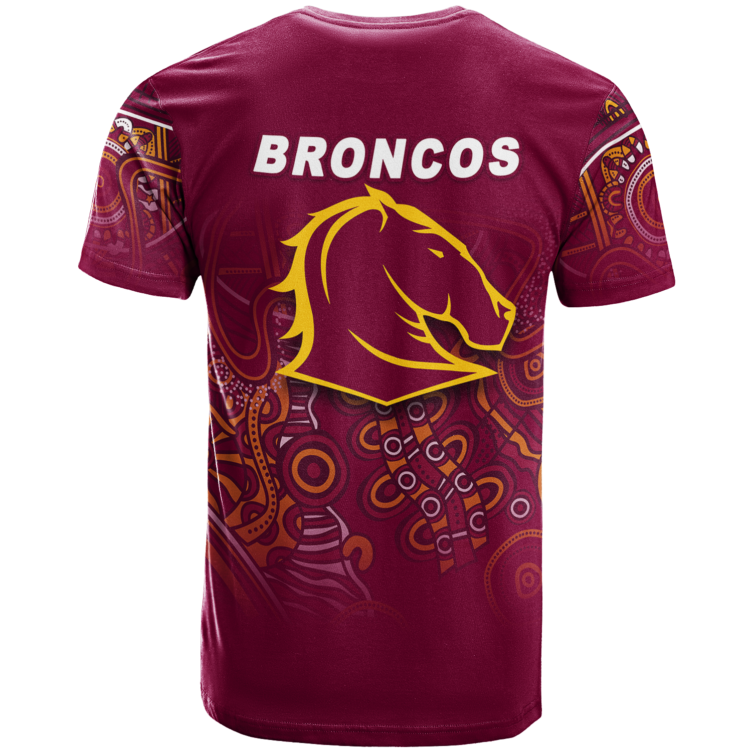 Brisbane Broncos Rugby Indigenous T-Shirt - LT12