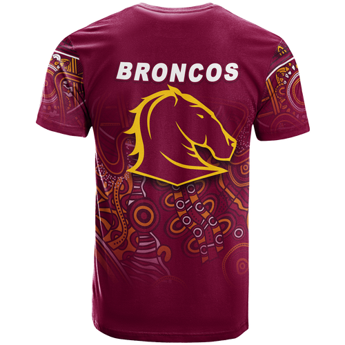 Brisbane Broncos Rugby Indigenous T-Shirt - LT12