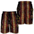 men-short-aboriginal-dot-panting-art-stripe-lines