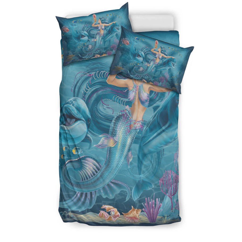 bedding-set-australia-beautiful-mermaid-with-dolphin