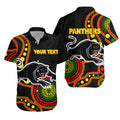 (Custom Personalised) Panthers Hawaiian Shirt - Aboriginal Dot Painting