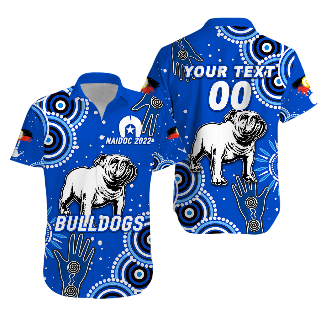 (Custom Personalised) Bulldogs Rugby NAIDOC 2022 Aboriginal Hawaiian Shirt