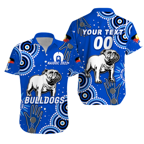 (Custom Personalised) Bulldogs Rugby NAIDOC 2022 Aboriginal Hawaiian Shirt