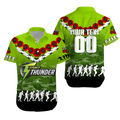 (Custom Personalised) Sydney Thunder ANZAC 2022 Hawaiian Shirt Camouflage With Poppy