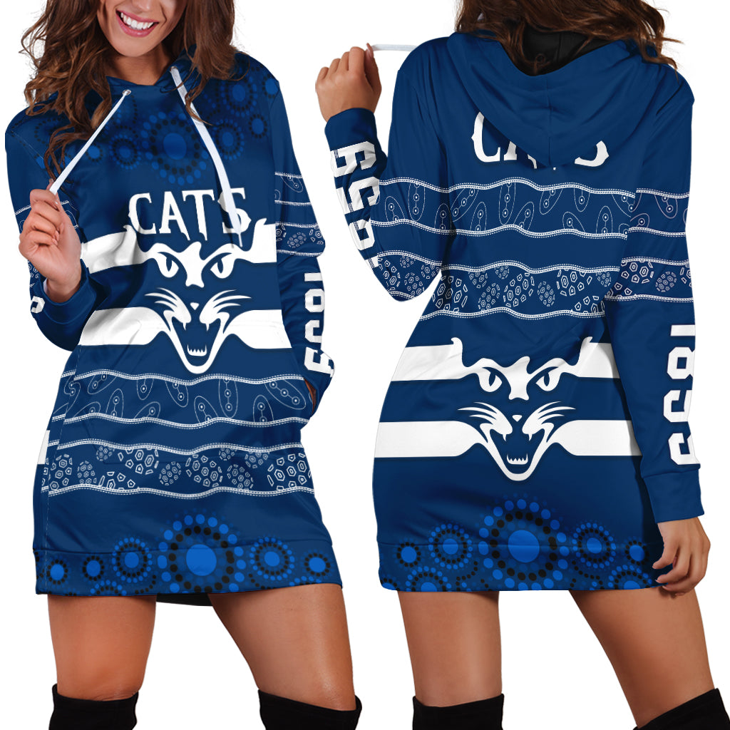 cats-indigenous-hoodie-dress-football-geelong