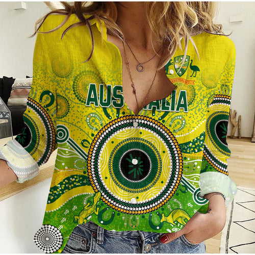 custom-text-and-number-australia-cricket-women-casual-shirt-aboriginal-national-color-champion
