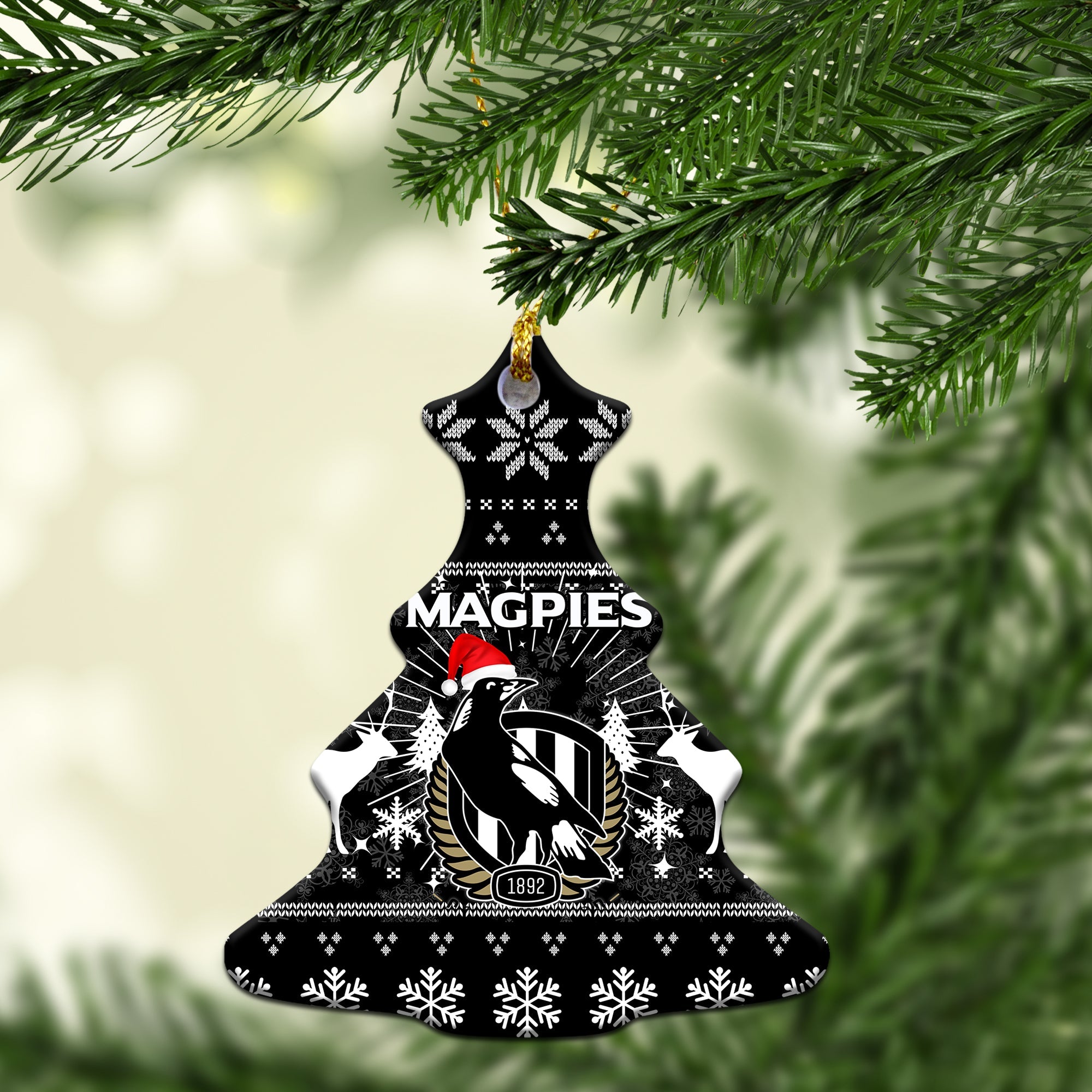collingwood-magpies-christmas-ornament-christmas-ugly-style