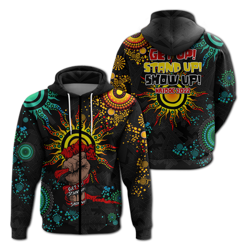 NAIDOC Week 2022 Aboriginal Art Unique Hoodie - LT12