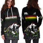 Black Panthers Rugby League Aboriginal Hoodie Dress - LT2