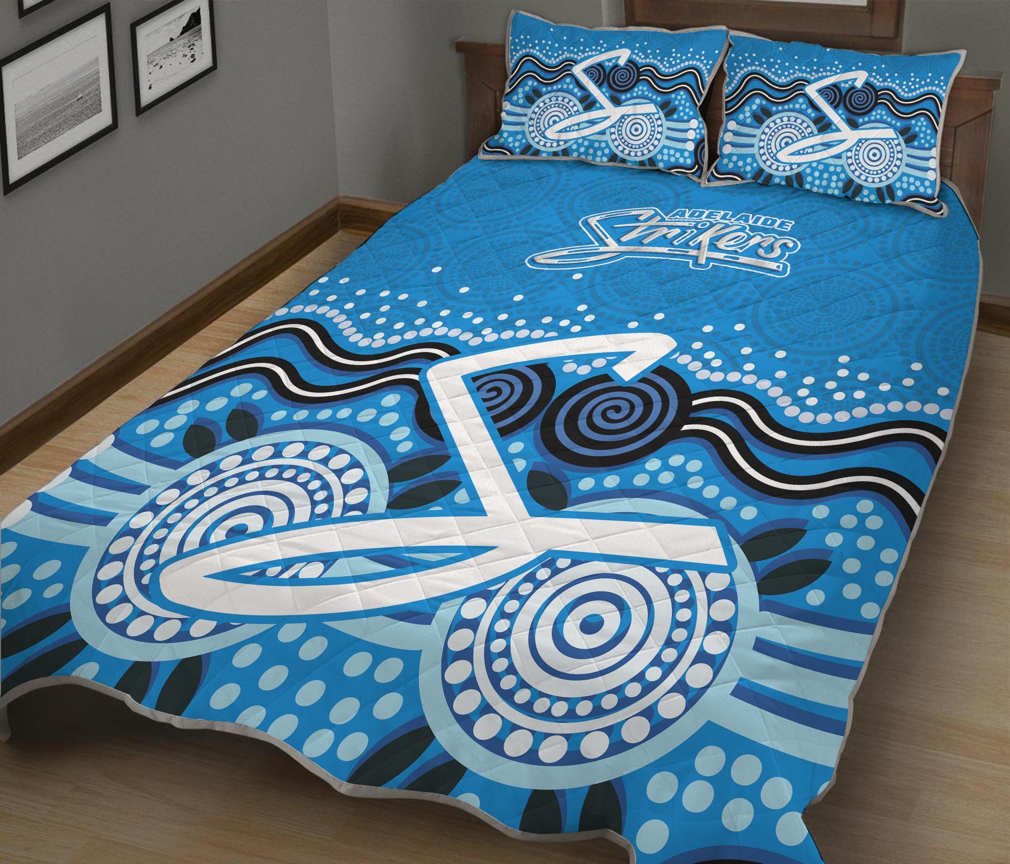 adelaide-strikers-quilt-bed-set-aboriginal-style-of-dot
