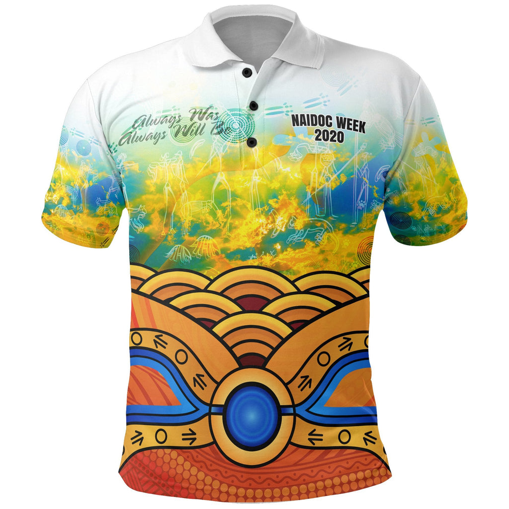 aboriginal-kid-polo-shirts-australia-kangaroo-naidoc-week-2021