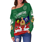 South Sydney Rabbitohs Off Shoulder Sweater NAIDOC Week Indigenous LT4 - Vibe Hoodie