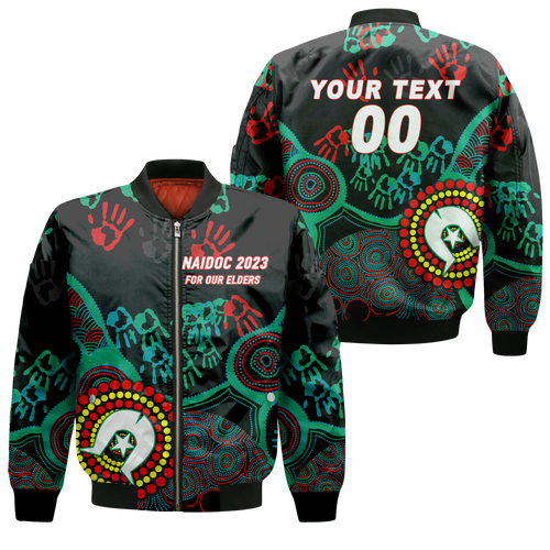 (Custom Personalised) NAIDOC Week 2023 Aboriginal Art For Our Elders Bomber Jacket 