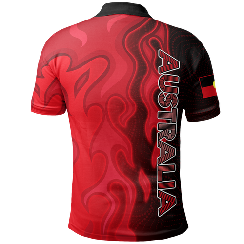 polo-shirt-aboriginal-patterns-shirt-sun-australia-flame-unisex