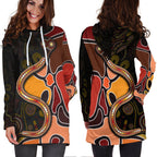 hoodie-dress-aboriginal-snake-with-dot-painting