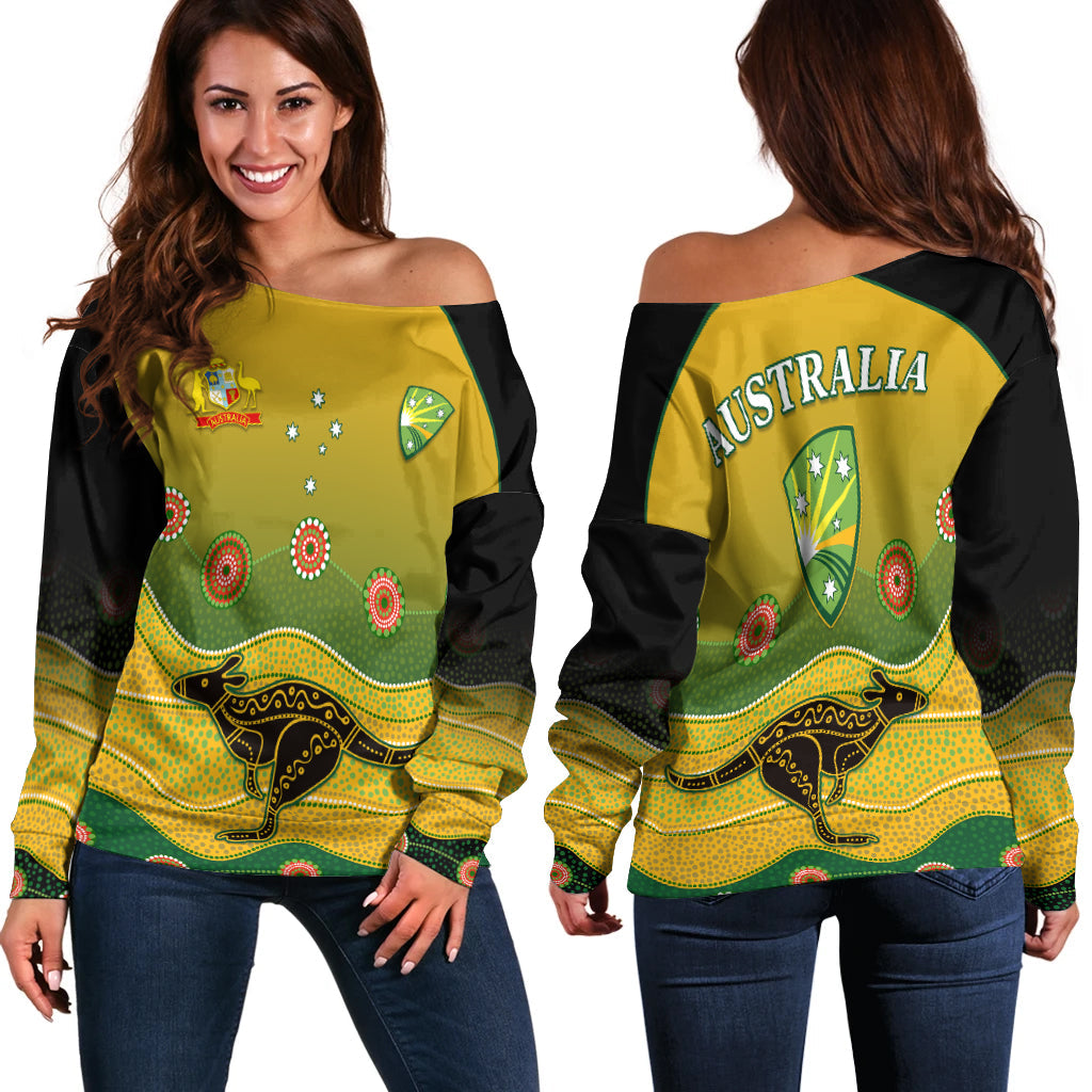 ccustom-personalised-cricket-australia-off-shoulder-sweater-indigenous-kangaroo