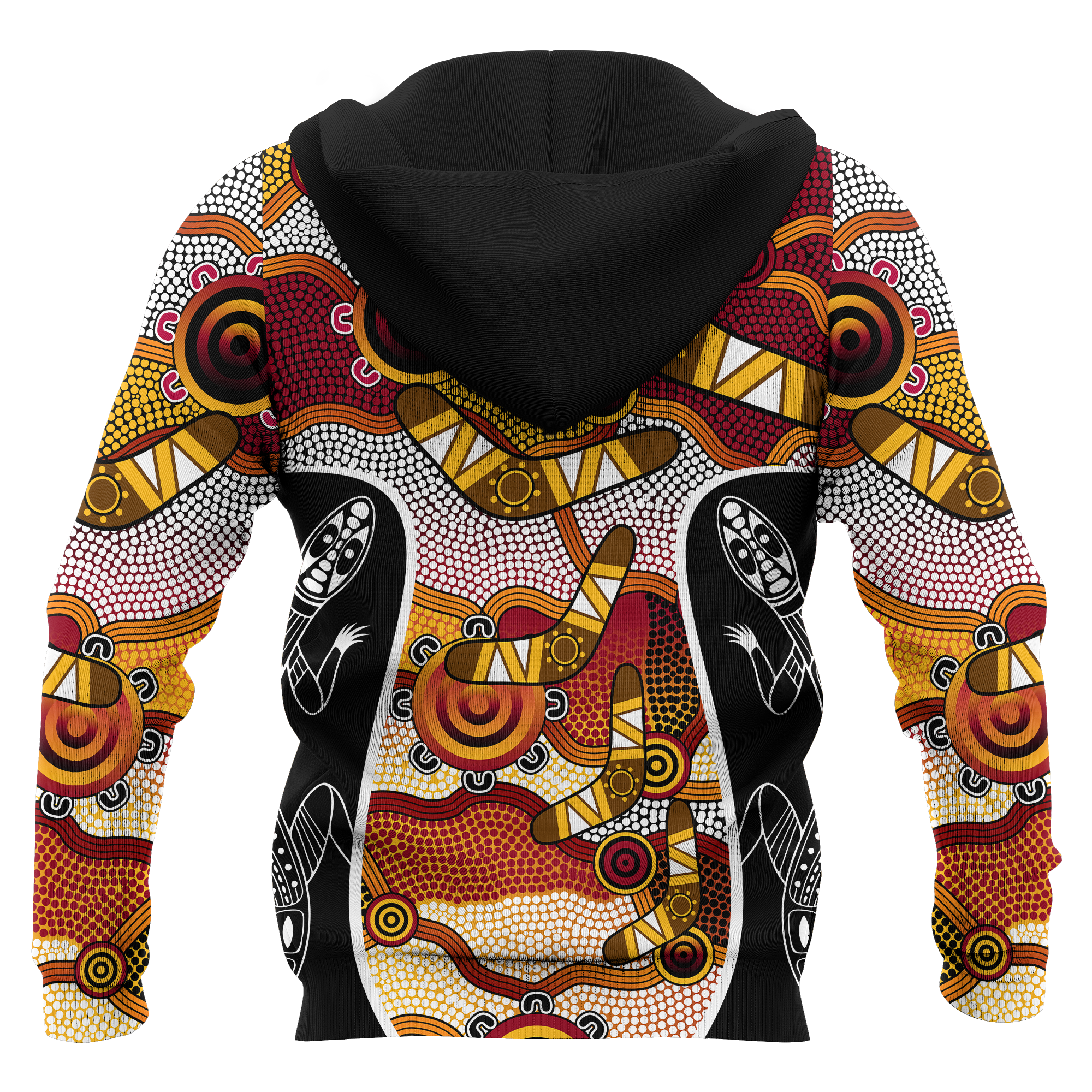 aboriginal-zip-up-hoodie-boomerang-patterns-circle-dot-painting