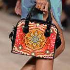 Aboriginal Shoulder Handbag - Indigenous Art Patterns Ver01 - Vibe Hoodie